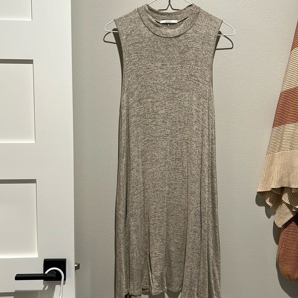 Brownish/tan acemi sleeveless dress